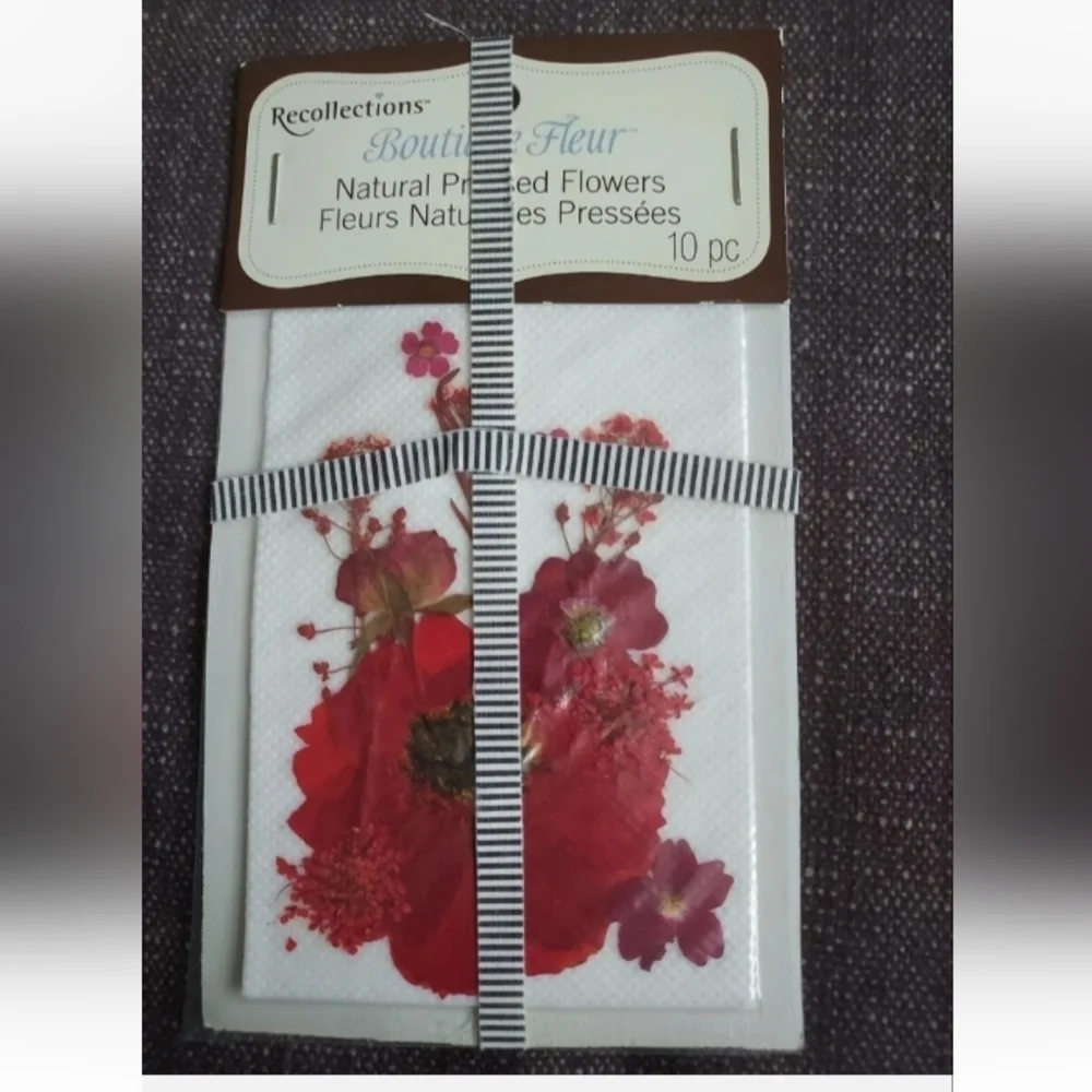 RECOLLECTIONS Natural Pressed Flowers 10 Pc